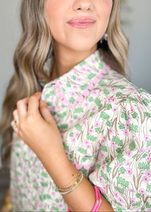 Mixing Greens Dress