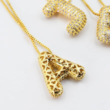 Load image into Gallery viewer, Gold Crystal Balloon Initials