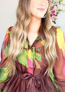 Mocha Garden Maxi Dress