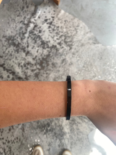Skinny Resin Bangle Bracelet