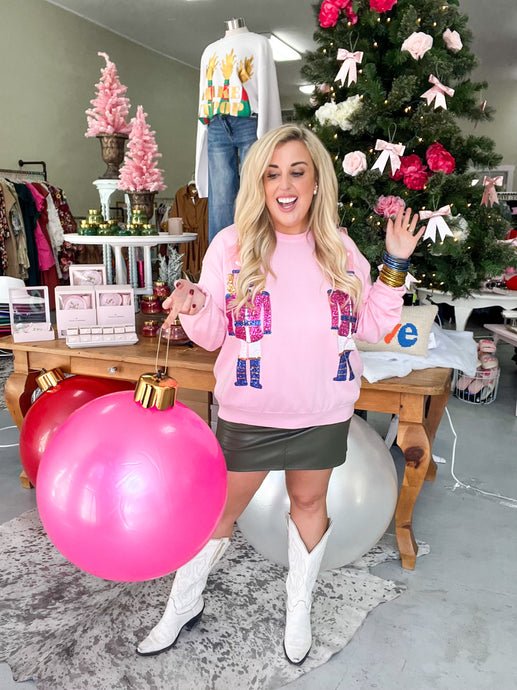 Sequin Nutcracker Sweater
