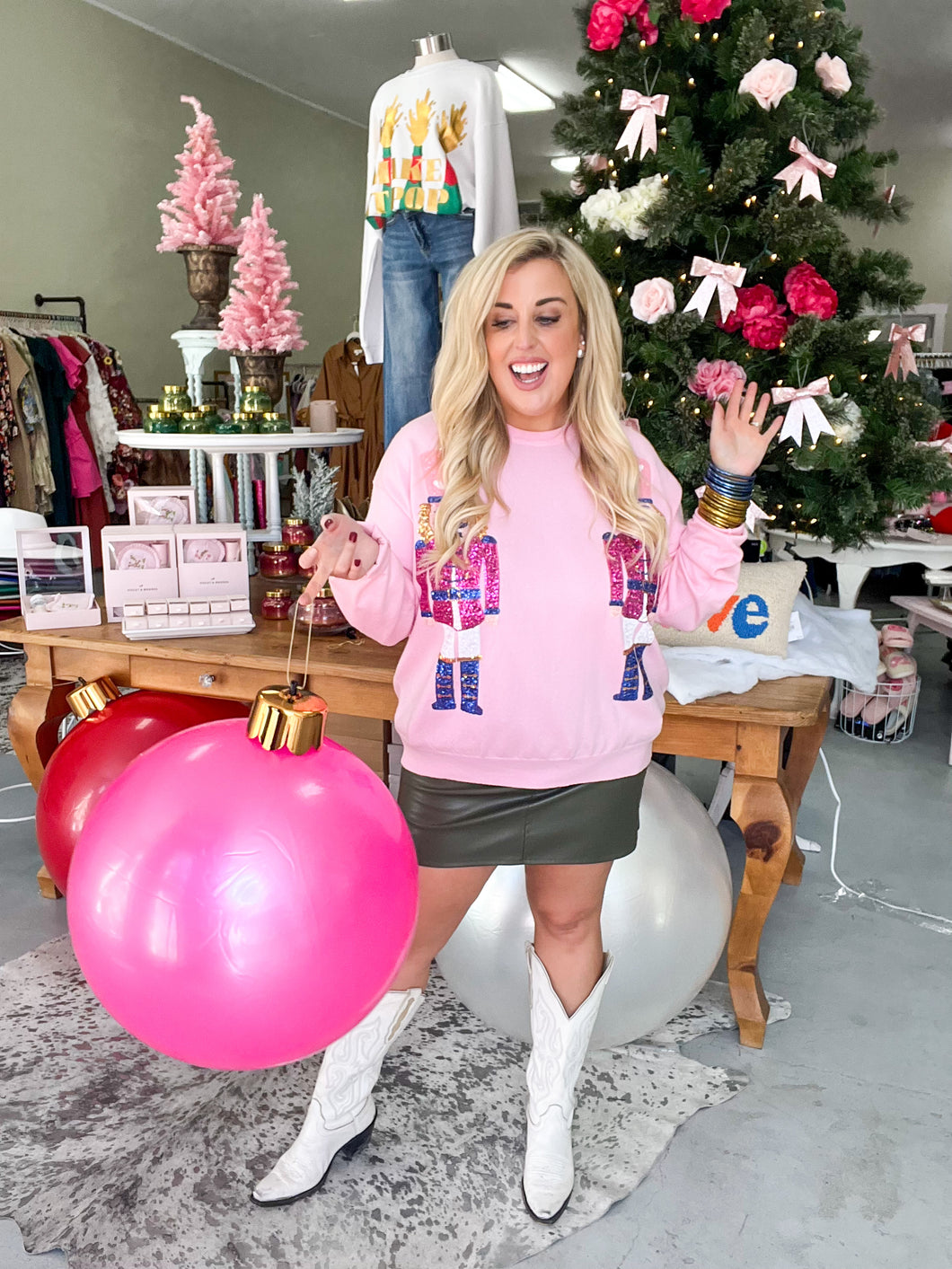 Sequin Nutcracker Sweater