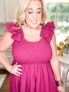 Plum Glad About It Dress