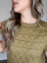 Load image into Gallery viewer, Olive Quilted Top