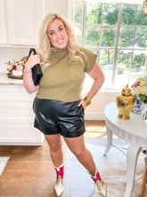Load image into Gallery viewer, Little Leather Shorts
