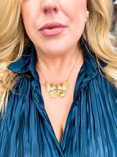 Butterfly Gold Necklace