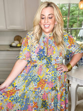 Load image into Gallery viewer, Vintage Puff Tier Maxi Dress