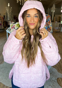 Quilted Bow Hoodie Baby Top