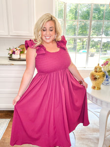 Plum Glad About It Dress