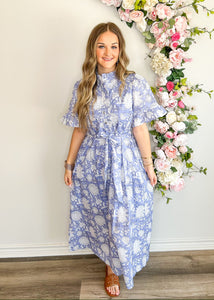 Painted Petals Floral Dress