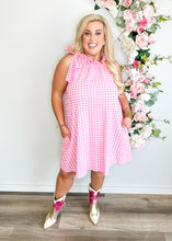 Load image into Gallery viewer, Picnic Petal Gingham Dress