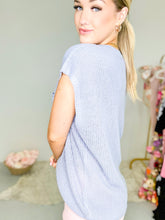 Load image into Gallery viewer, Plush Knit Top - Dusty Blue