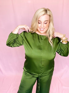 Silky Smooth Olive Top