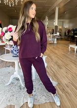 Load image into Gallery viewer, Plum Textured Pant Set