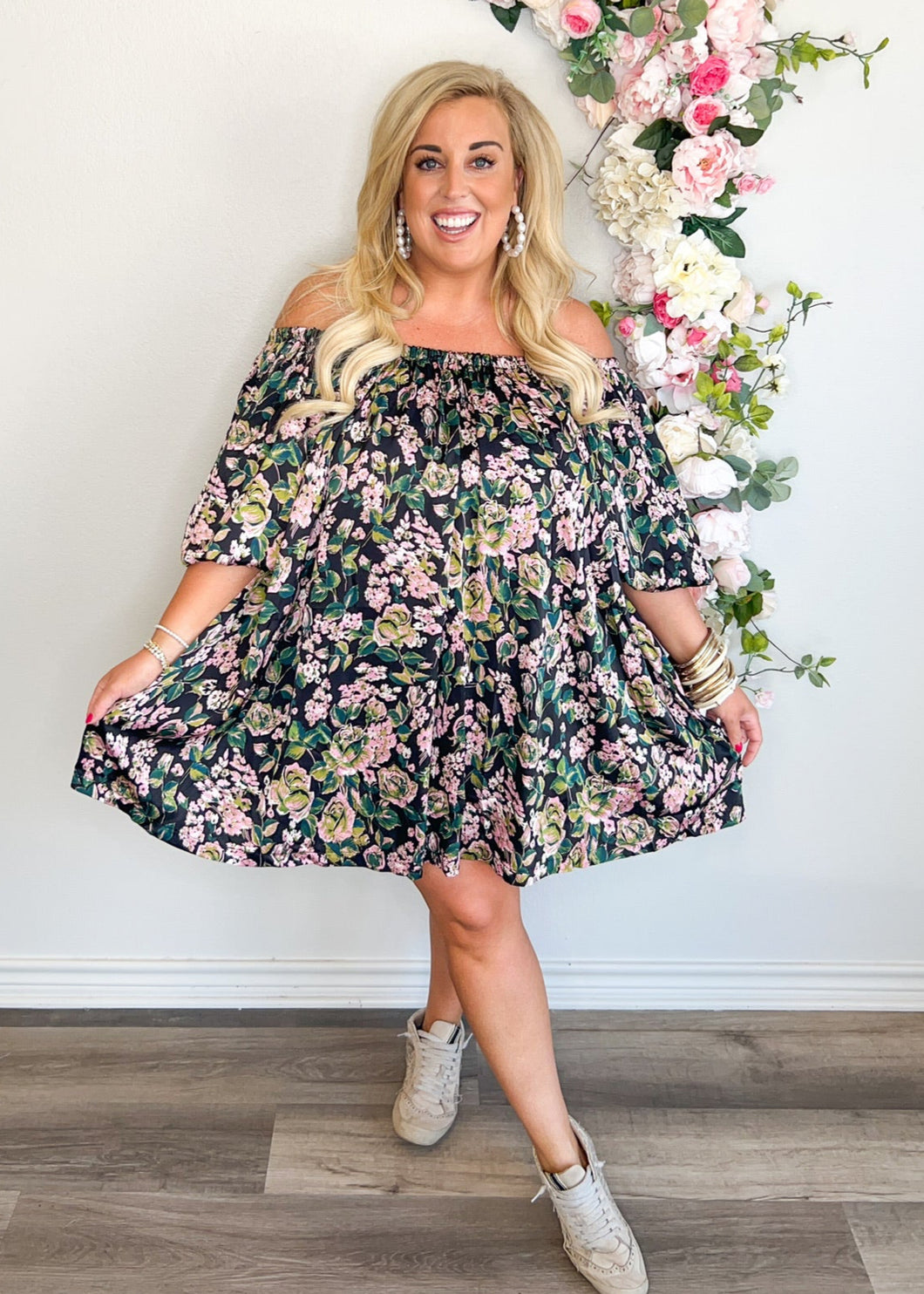 Printed Bubble Dress