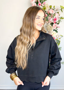 Work It Scalloped Top