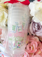 Load image into Gallery viewer, Mahjong Social Club Frosted Cups - Set of 6