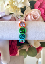 Load image into Gallery viewer, Neon Square Rainbow Bracelet