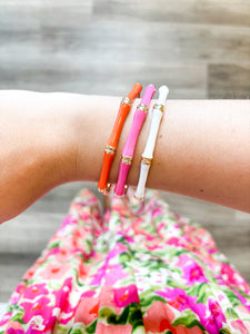 White Bamboo Bracelet