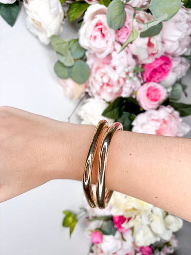 Gold Square Bangles
