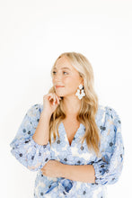 Load image into Gallery viewer, Michelle Statement Earrings - Pearl White
