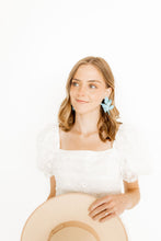 Load image into Gallery viewer, Flora Statement Earrings - Turquoise
