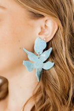 Load image into Gallery viewer, Flora Statement Earrings - Turquoise