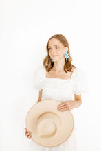 Load image into Gallery viewer, Flora Statement Earrings - Turquoise
