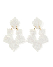 Load image into Gallery viewer, Michelle Statement Earrings - Pearl White