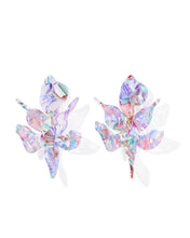 Load image into Gallery viewer, Flora Statement Earrings - Lavender Sea Glass