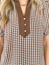 Load image into Gallery viewer, Brown Sugar Gingham Top - Sheality