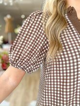 Load image into Gallery viewer, Brown Sugar Gingham Top - Sheality