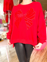 Load image into Gallery viewer, Classic Red Bow Sweatshirt - Sheality