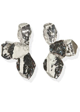 Load image into Gallery viewer, Eden Flower Statement Earrings - Silver - Sheality
