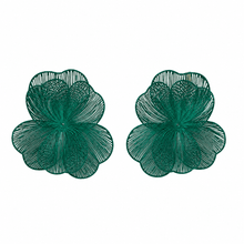 Load image into Gallery viewer, Erica Statement Earrings - Green