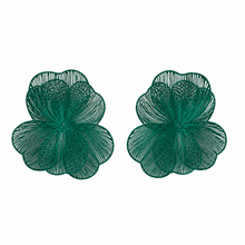 Load image into Gallery viewer, Erica Statement Earrings - Green - Sheality