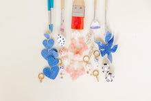 Load image into Gallery viewer, Flora Statement Earrings - Denim