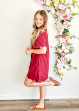 Load image into Gallery viewer, Gig 'Em Girl Scalloped Dress - Sheality