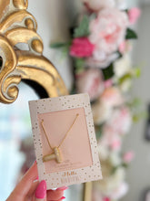 Load image into Gallery viewer, Gold Crystal Balloon Initial Necklace - Sheality