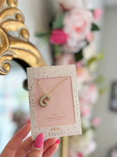 Load image into Gallery viewer, Gold Crystal Balloon Initial Necklace - Sheality