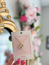 Load image into Gallery viewer, Gold Crystal Balloon Initial Necklace - Sheality