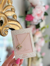 Load image into Gallery viewer, Gold Crystal Balloon Initial Necklace - Sheality