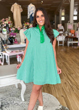 Load image into Gallery viewer, Green and Gingham Dress - Sheality