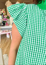 Load image into Gallery viewer, Green and Gingham Dress - Sheality