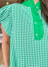 Load image into Gallery viewer, Green and Gingham Dress - Sheality
