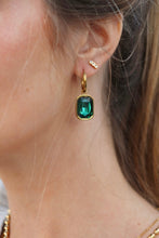 Load image into Gallery viewer, Huggie Charm Earrings - Diana Green