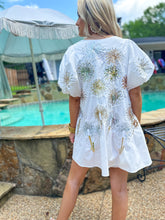 Load image into Gallery viewer, White Firework Back Dress