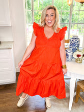 Load image into Gallery viewer, Orange You Glad Maxi Dress