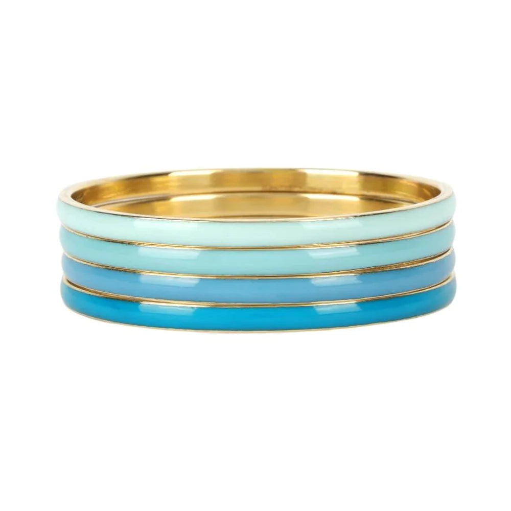 BuDha Girl Krishna Bangles Set - Blue