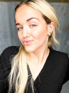 [Gold] Double Sided Stud Earring